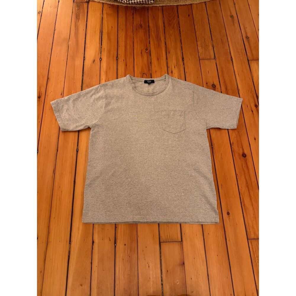 BEAMS HEART JAPAN - Men's Gray Grey T-Shirt Pocket Tee 100% Cotton